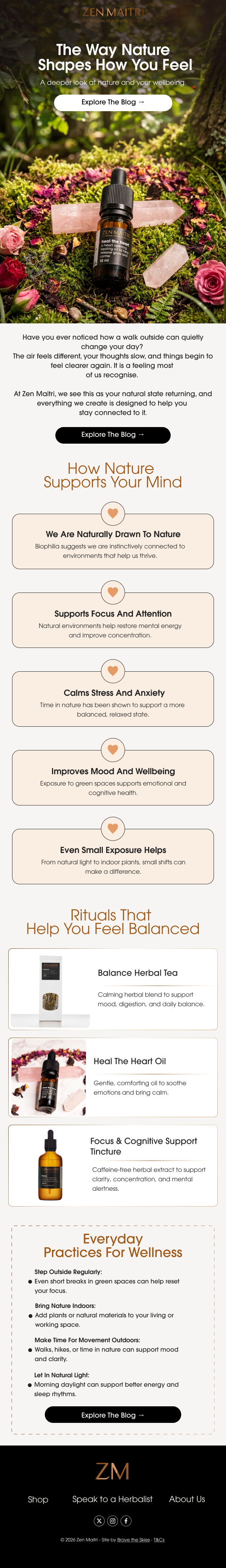 Zen Maitri email design